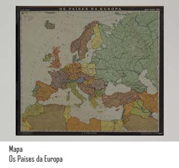 Mapa - paises da europa